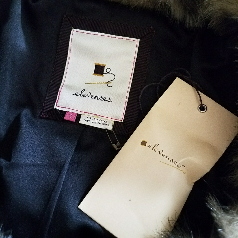 🚫Elevenses Out of the Wild Faux Fur Coat Jacket 6 - Picture 6 of 8